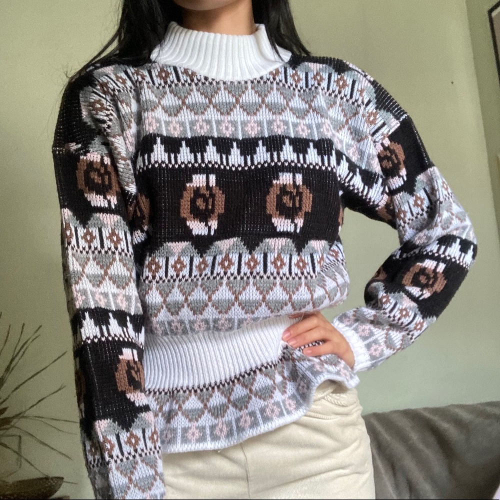 Vintage winter sweater - Picture 1 of 8